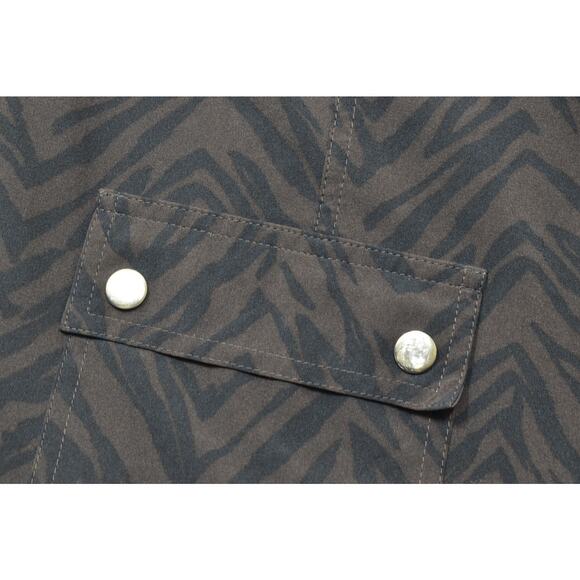 Zenergy by Chico's Animal Print Zip Jacket Women's Plus Size 3 XL 16 Brown - Picture 5 of 8